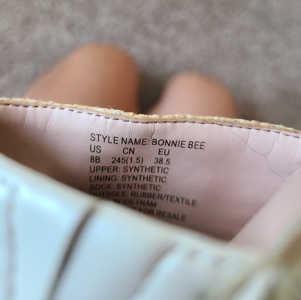 Kate Spade Bonnie Bee Straw Flats Size 8 - Picture 9 of 9